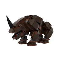 mudhorn monster building blocks kit space wars rhinoceros model bricks idea assemble animal toys moc children birthday gfits