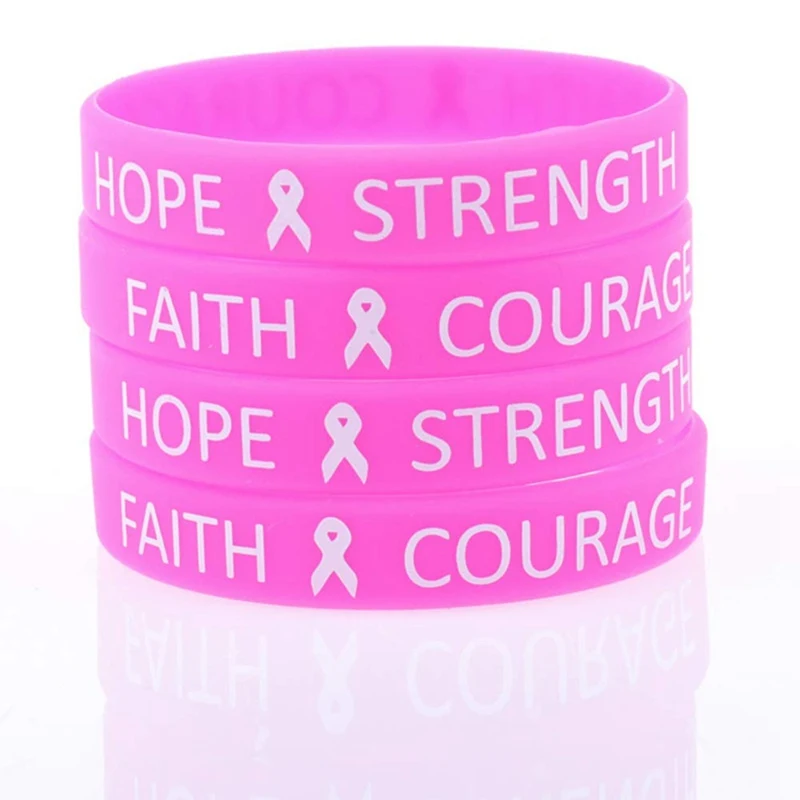 1 шт. силиконовые браслеты розового цвета для женщин|Браслеты с шармами| |