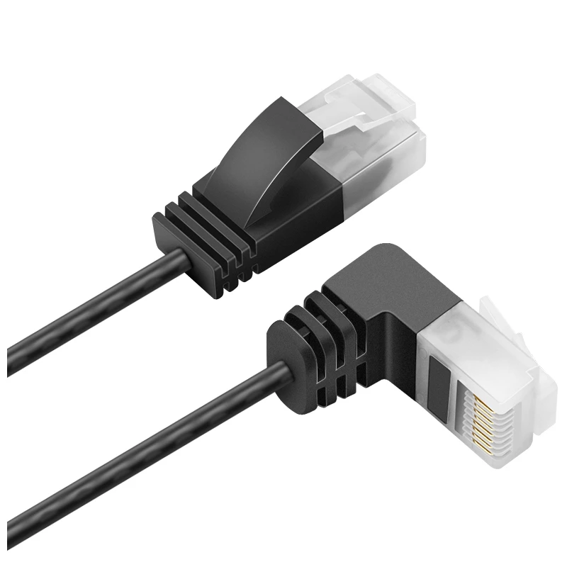 Сетевой кабель Cat6 RJ45 прямой угол UTP патч-корд 90 градусов Cat6a ультратонкие короткие