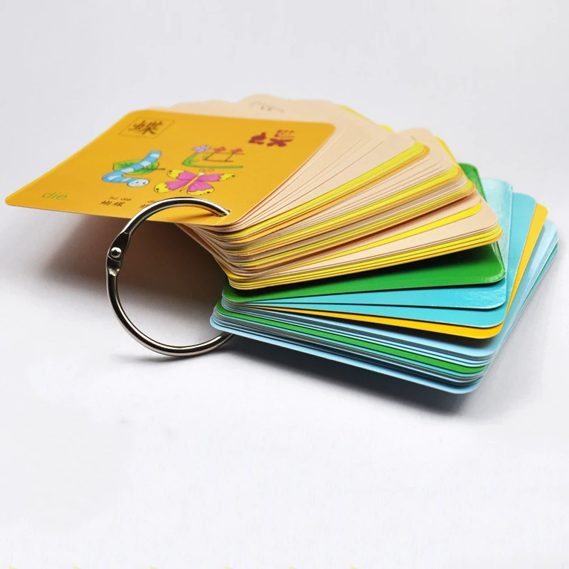 252 шт./компл. Обучающие китайские слова языковые флэш карты Детская обучающая