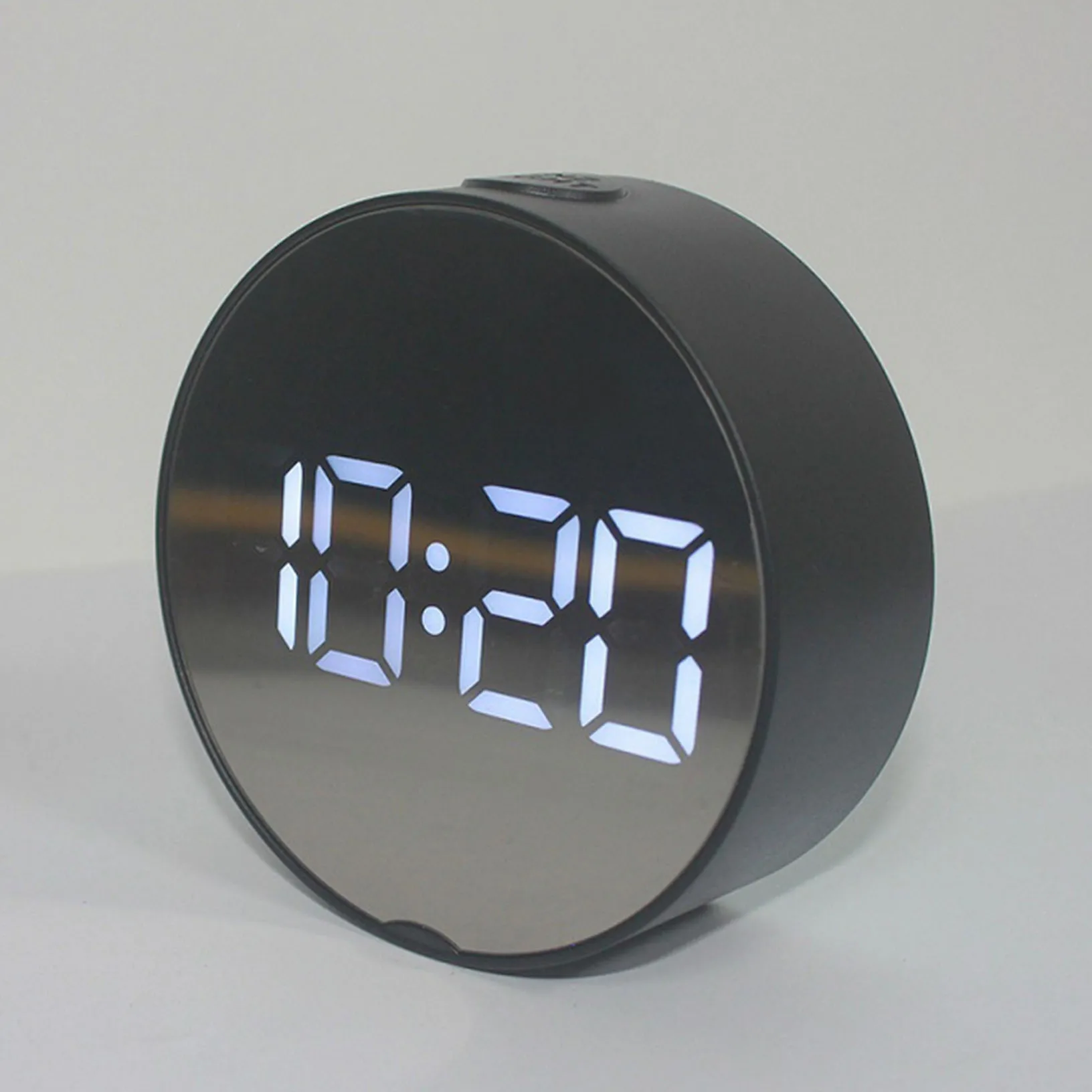 Светодиодный цифровой будильник с питанием от батареи маленький размер для