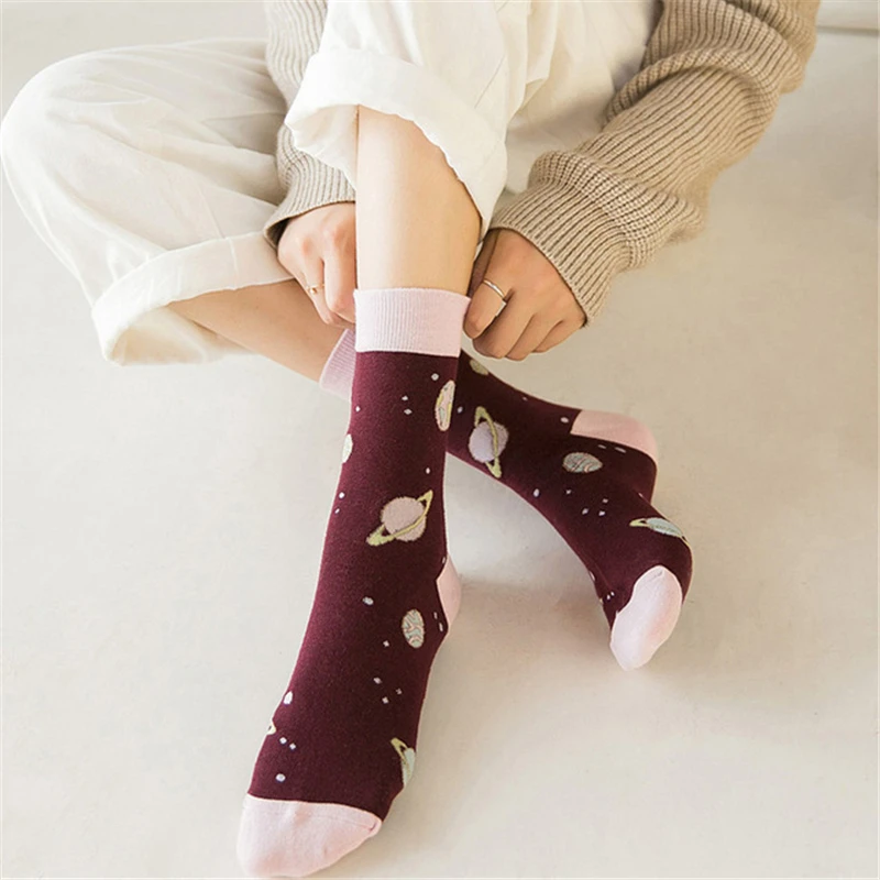 Носки женские жаккардовые в стиле хип-хоп | Женская одежда