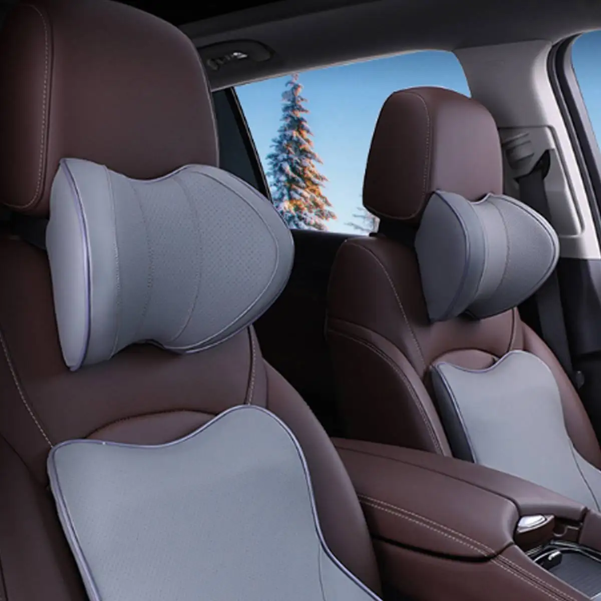 Хлопковая U образная функциональная подушка для шеи с эффектом памяти|Подушка