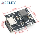 Повышающий преобразователь USB Type-C, 5 В, 2 А, повышающий силовой модуль, защитная плата для зарядки литиевой батареи, светодиодный дисплей, USB для зарядного устройства сделай сам