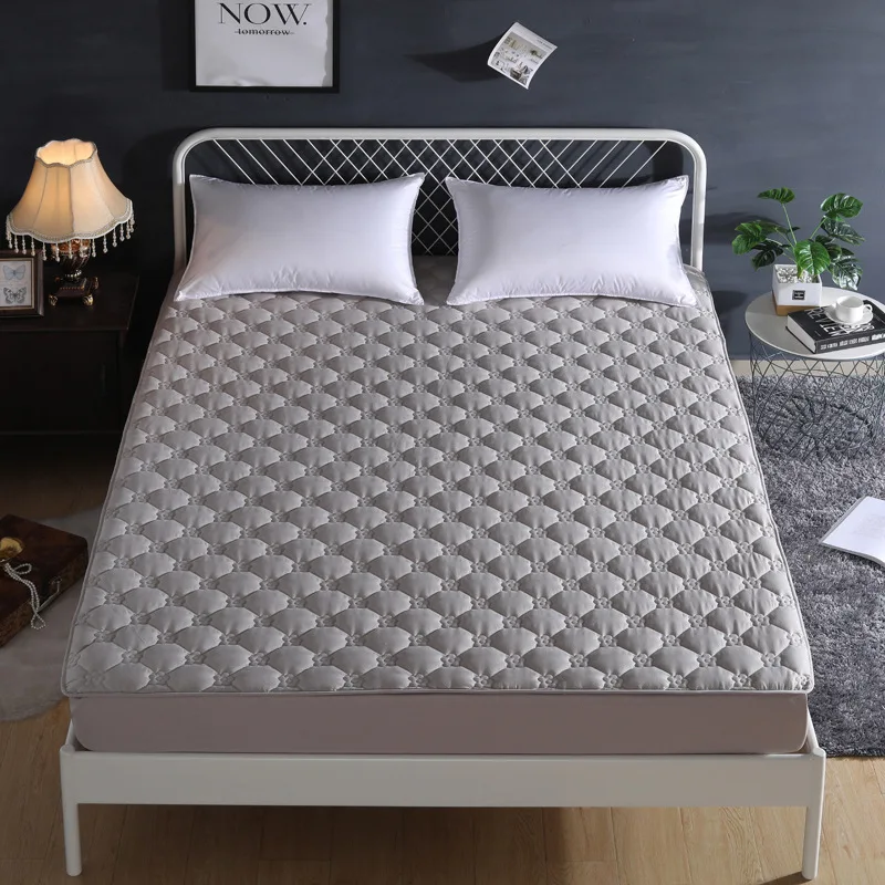 Протектор матраса 100% хлопок матовая ткань простыня с защитой от клещей протектор