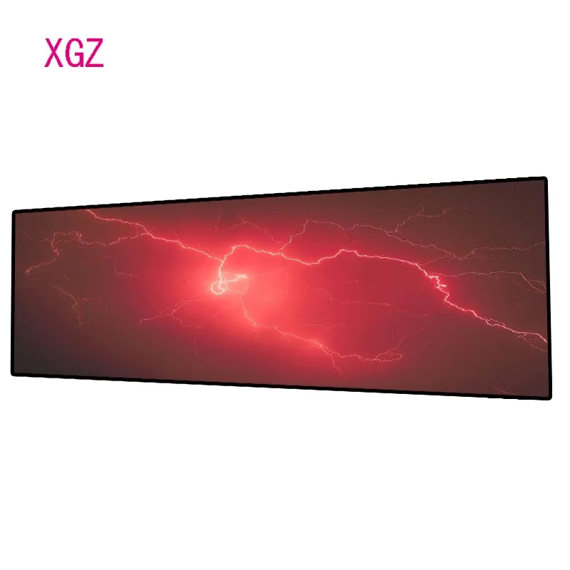 Игровой коврик для мыши XGZ Red Lightning Sky Storm большой проигрыватель компьютерная