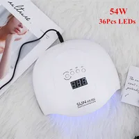 ENNKE 54 Вт SUNX5PLUS искусственная Сушилка для ногтей маникюра с ЖК дисплеем сушка все