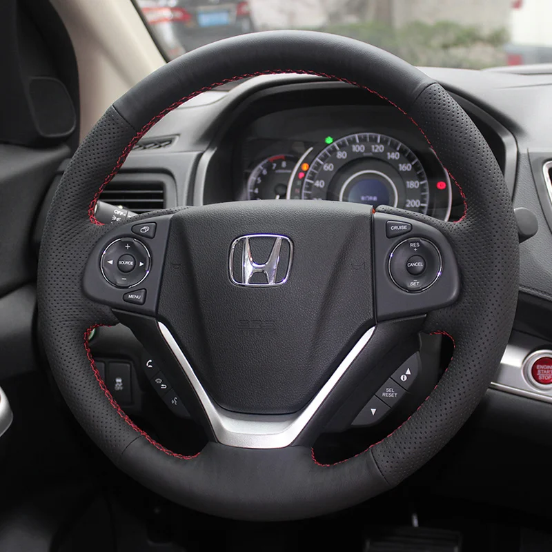 Artificial Leather Car Steering Wheel Cover For Honda CR-V CRV 2012 2013 2014 2015 2016