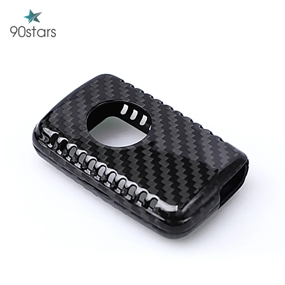 Чехол для автомобильного ключа из углеродного волокна чехол Toyota Land Cruiser Prado 150 Camry