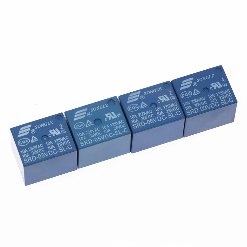 50 шт. реле SRD 03VDC SL C 05VDC 06VDC 09VDC 3V 5V 6V 9V 10A 250VAC 5PIN T73|Реле| |