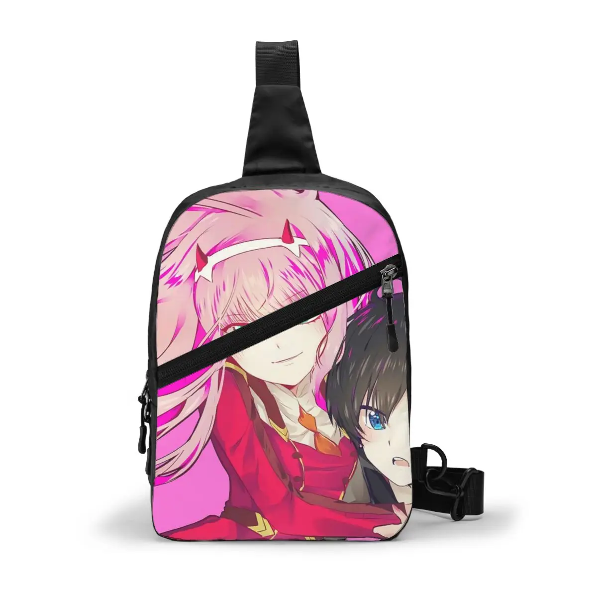 

Darling в Franxx груди мешок складная сумка с ремнем через плечо дорожная сумка Новый полиэстер мотоциклетная сумка мешок