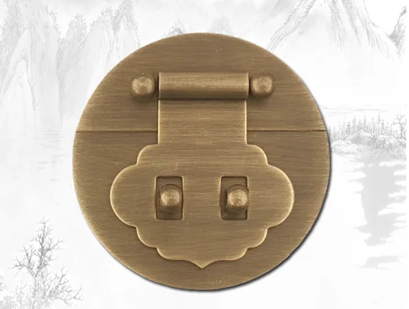 

All copper carved camphor wood box buckle old style solid wood jewelry box copper movable lock gift wooden box brand copper buck