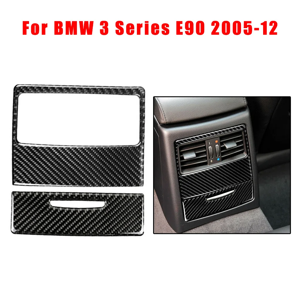 

2pcs set Air Vent Outlet Cover Carbon Fiber Style Fit for BMW 3 Series E90 2005-2012