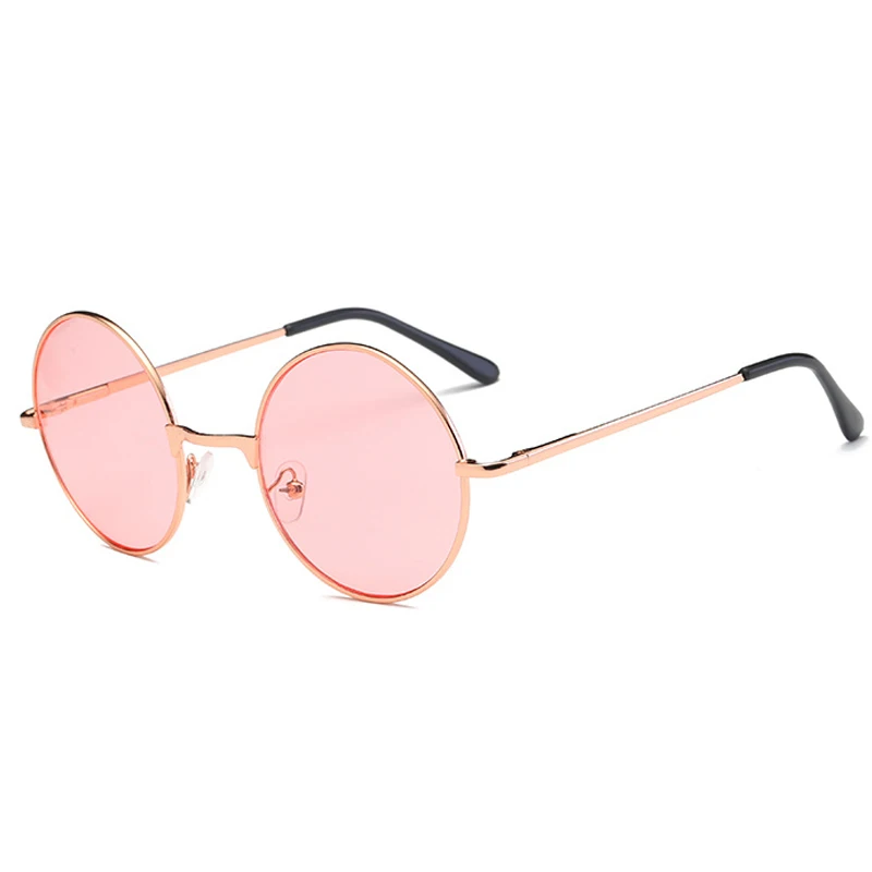 Модные разноцветные Круглые Солнцезащитные очки в стиле ретро женские