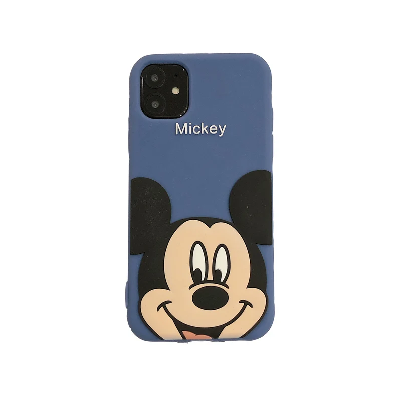 Чехол с милым 3D рисунком для Apple iphone 11 Pro Max X XR XS чехол с изображением бутылки 4 4S SE 5 5S 5C 6 6S 7 8 Plus чехол с милым котом из мультфильма - Цвет: Blue Mic