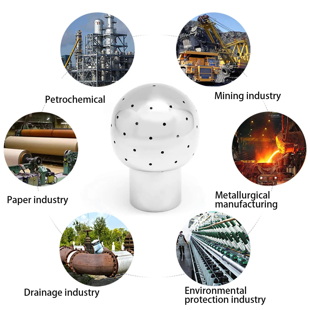 Практичный шарик для чистки распылителем резьба из нержавеющей стали