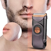 ckeyin usb rechargeable electric shaver razor reciprocating single blade cordless beard trimmer barber shaving machine for men