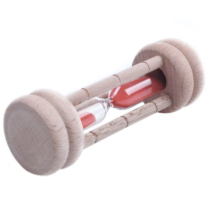 Мода 3 минуты Песочные часы Классический Бук Натуральный песок переключатель