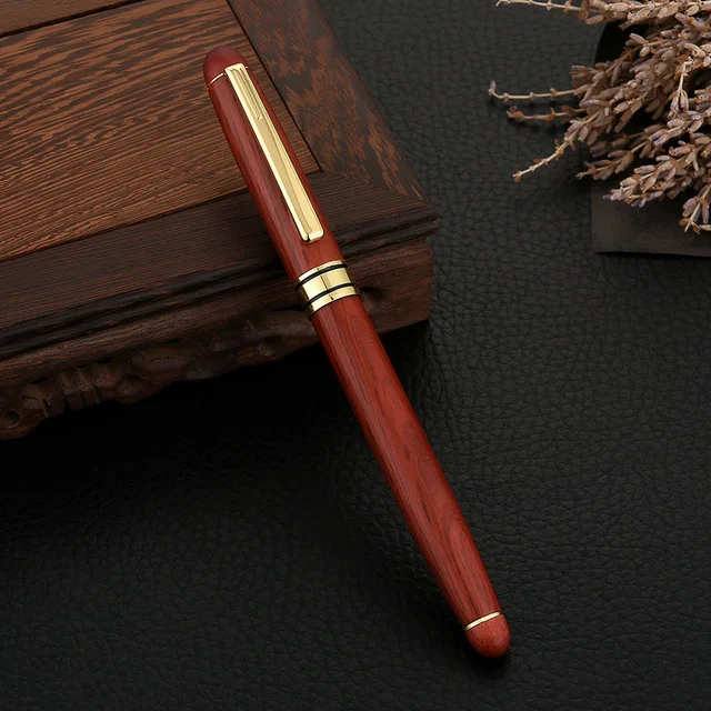 Деревянная шариковая ручка Banboo stylo pennen boligrafos kugelschreiber canetas penna kalem ручки для письма caneta lapiceras 03709 - Цвет: 1 PC