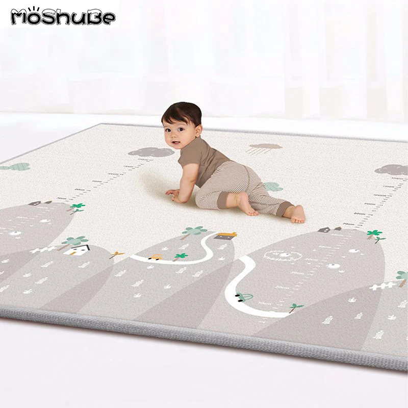 1cm Thick Kids Rug Crawling Mat Living Room Baby Play Mat Home Waterproof Gym Children's Mat Game Toys Carpet