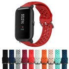 Ремешок силиконовый спортивный для Xiaomi Huami Amazfit Bip S U Pop Watch Active, сменный Браслет для смарт-часов 20 мм