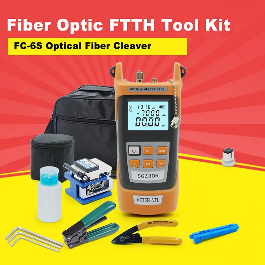 Волокно комплект инструментов для работы с оптическим кабелем FTTH волоконный