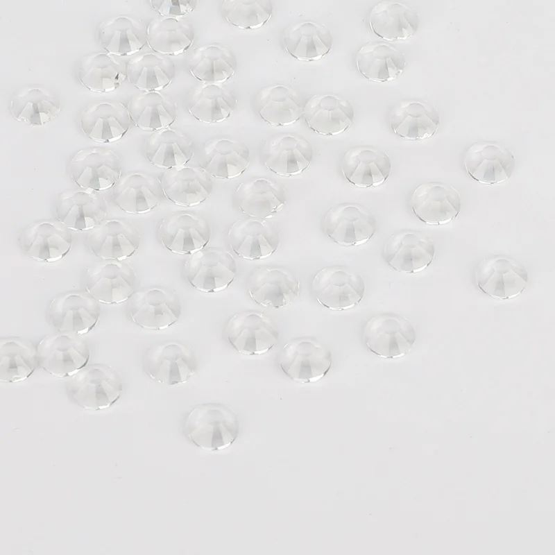 Прозрачные открытые круглые сверла Необычные камни с точечным задним стеклом