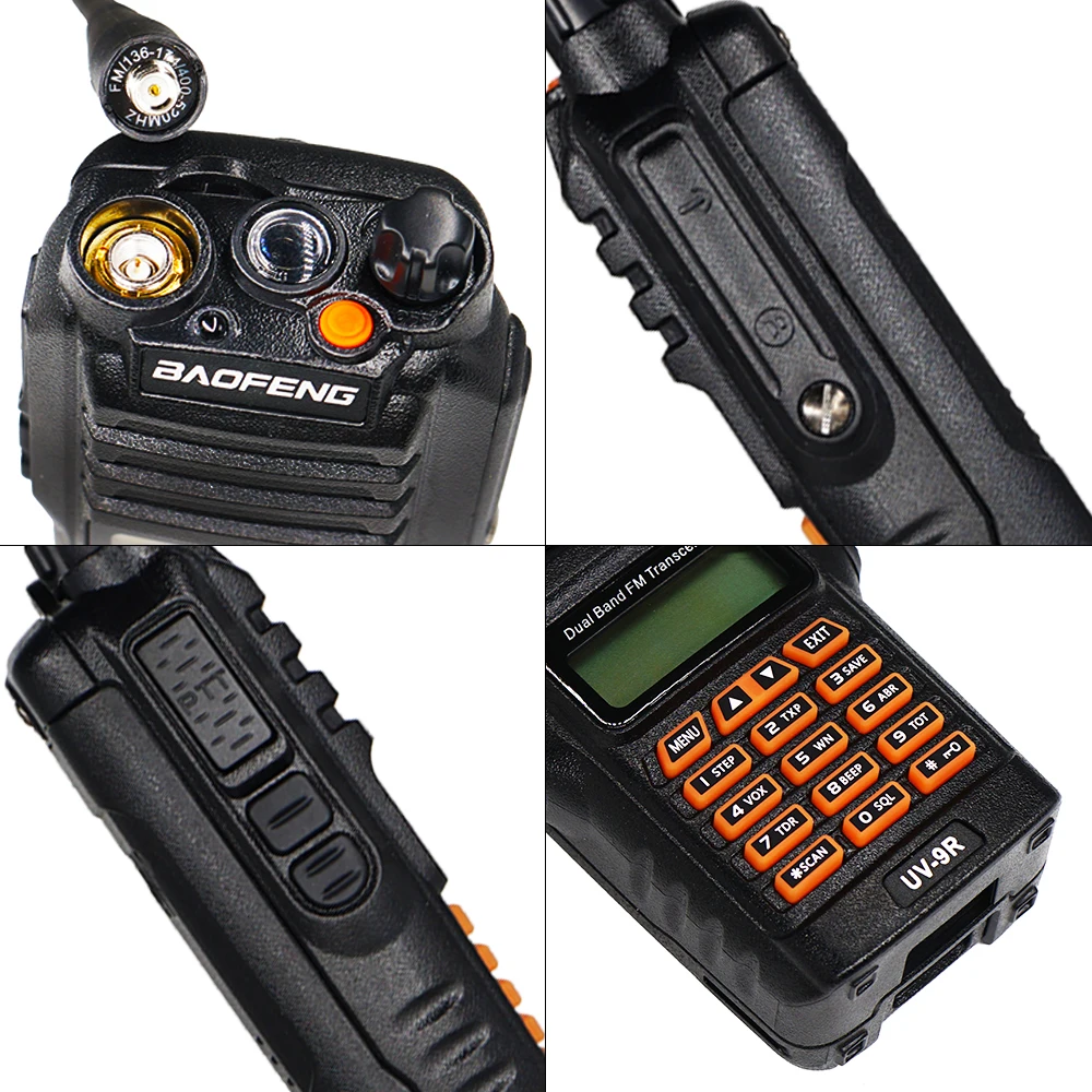 Рация Baofeng 2 шт. водонепроницаемое двухдиапазонное портативное радио 10 км IP67 8 Вт