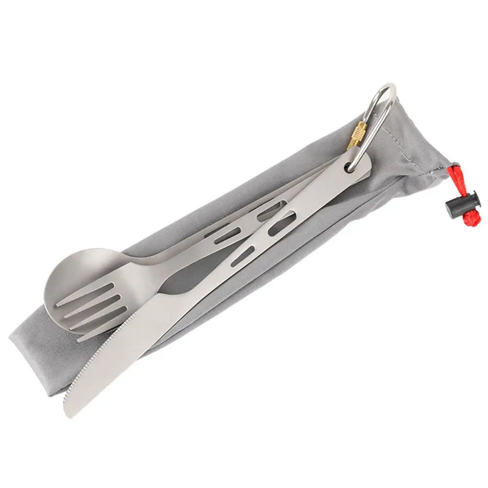 Титан посуда вилка ложка Походная для приготовления пищи в походе легкий