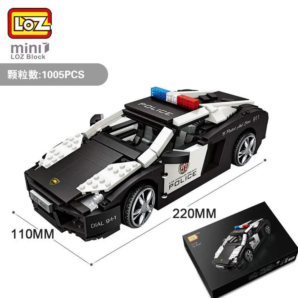 Конструктор LOZ Technic Mini автомобиль-хот-дог сборная детская развивающая игрушка