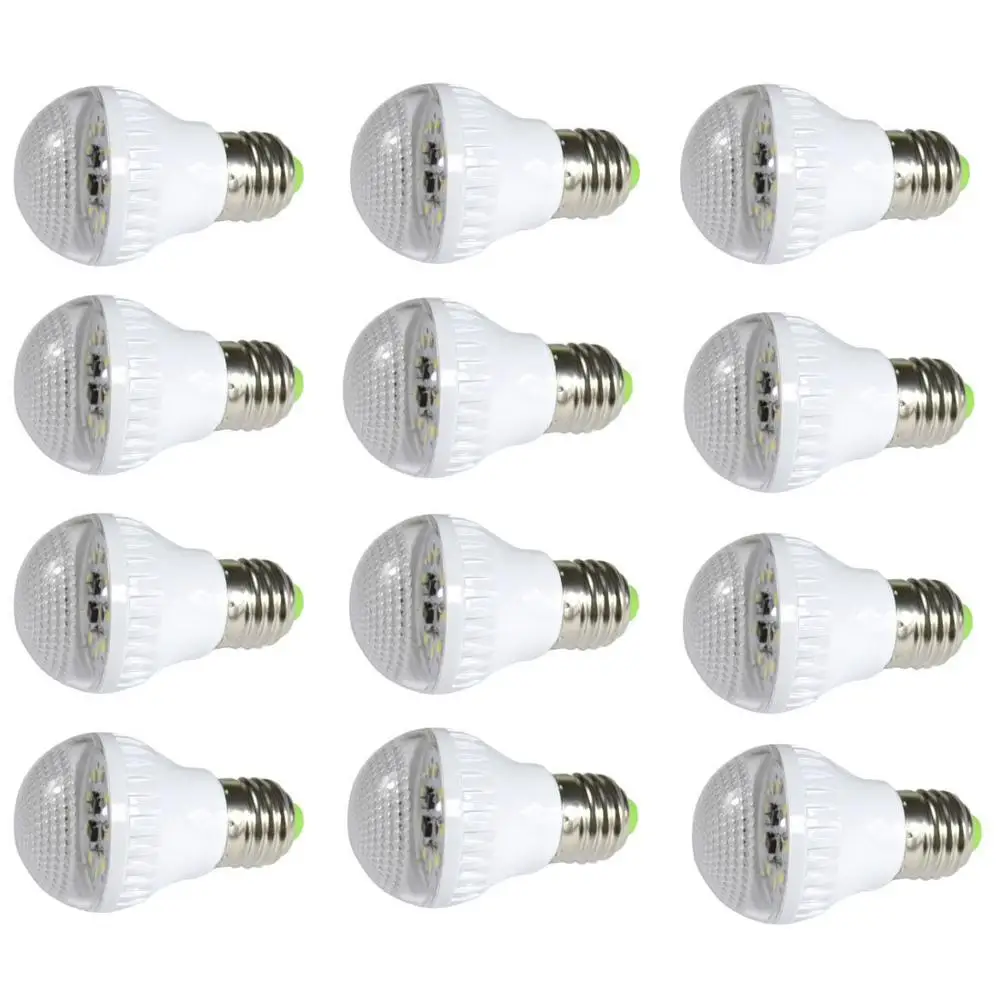 Энергосберегающая светодиодная лампа 2835 SMD E27 3 Вт 9 светодиодов 12 шт.|Адаптеры AC/DC|
