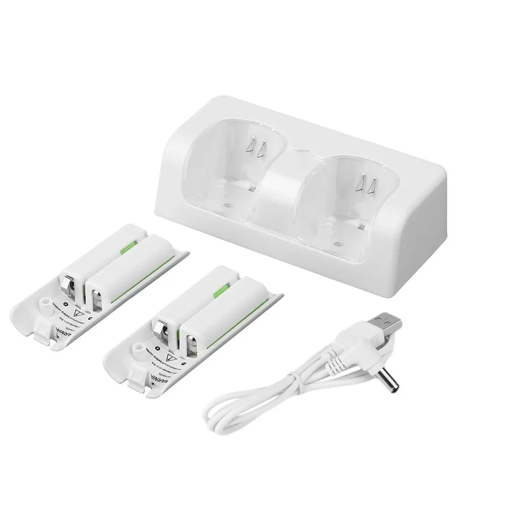 Черный и белый аккумулятор большой емкости 2x2800mAh с двойным зарядным устройством