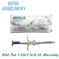1020pcs animal glass tube chip 134 2khz smart tag rfid veterinary syringe iso117845 response token read only badge