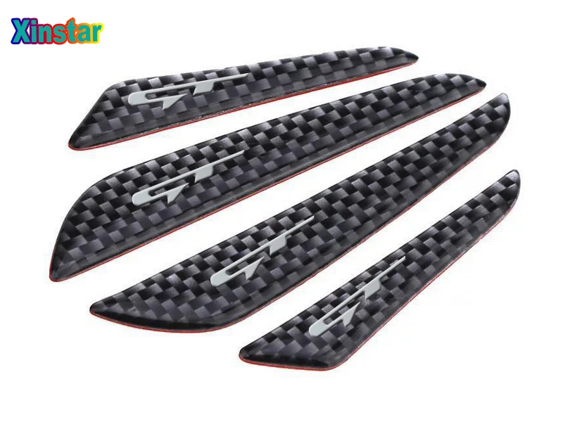 4 шт. автомобильные наклейки из углеродного волокна для Kia Forte Ceed Stinger Shuma Rio Sportage Soul