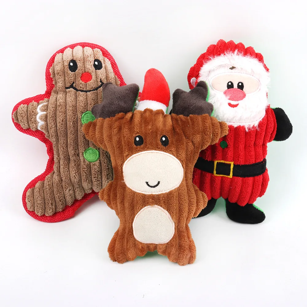 

Plush Squeaky Dog Toys Interactive Stuffed Animal Chew Toys for Puppy Small Middle Dog Teething Durable Pet Supplies