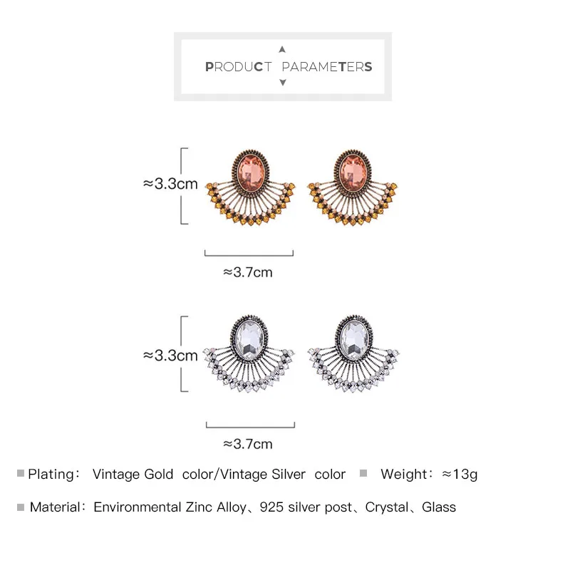 Украшения для женщин в стиле богемского сектора "Uer" с деликатным сочным персиковым цветом и красно-белыми кристаллами винтажной моды