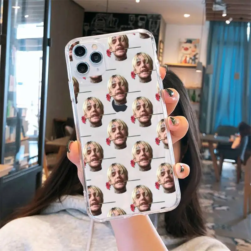 

Great rapper Lil Peep fashion rap Phone Cases Transparent for iPhone 6 7 8 11 12 s mini pro X XS XR MAX Plus se funda shell