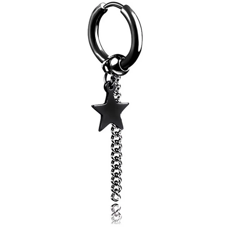 Быстро раскупаемый 1 шт. титановая сталь ухо клип панк мужские серьги