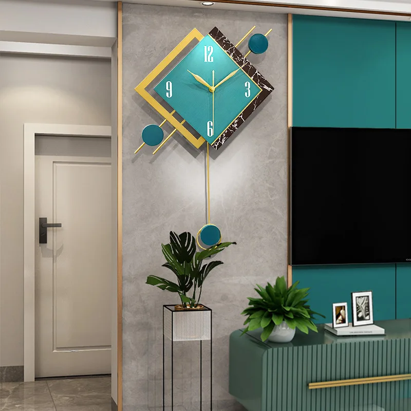 

Living Room Modern Minimalist Clock Personality Creative Artist Home Decoration reloj de pared Nordic Light Luxury Wall Clock