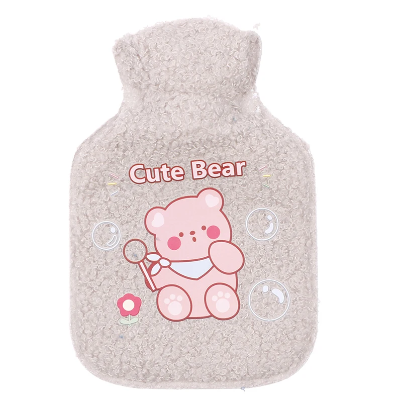 

Portable Hot Water Bottle Teddy Cashmere Plush Cold-proof Safe Explosion-proof