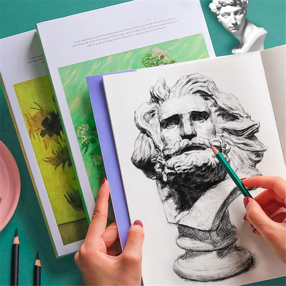 

120 Sheets Thickened Paper Sketch Book DIY Drawing Painting Book Graffiti Sketchbook for Students School Office Stationery