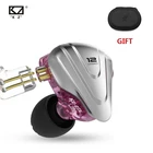 KZ ZSX 5BA + 1DD гибридные наушники-вкладыши 3,5 мм HIFI спортивные наушники с монитором шумоподавления металлические наушники-вкладыши для KZ ZSN PRO XZSTX