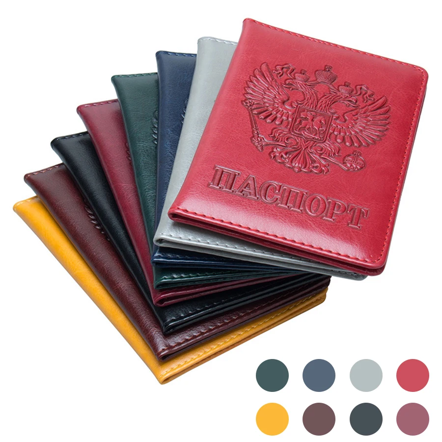 Обложка для паспорта ZS01 с 3D тиснением России аксессуары путешествий | Багаж и