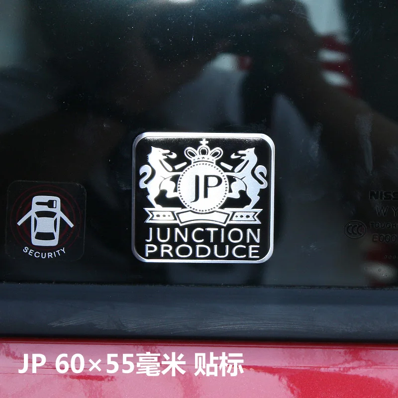 

1 Pcs 3D Alumium JP emblem badge Body Car Stickers Decal Car Styling