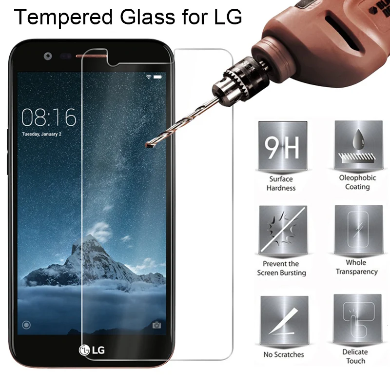 Закаленное стекло 9H для LG K20 Plus K11 закаленное X Power 2 Защита экрана Lg K10 2017 K30 G5