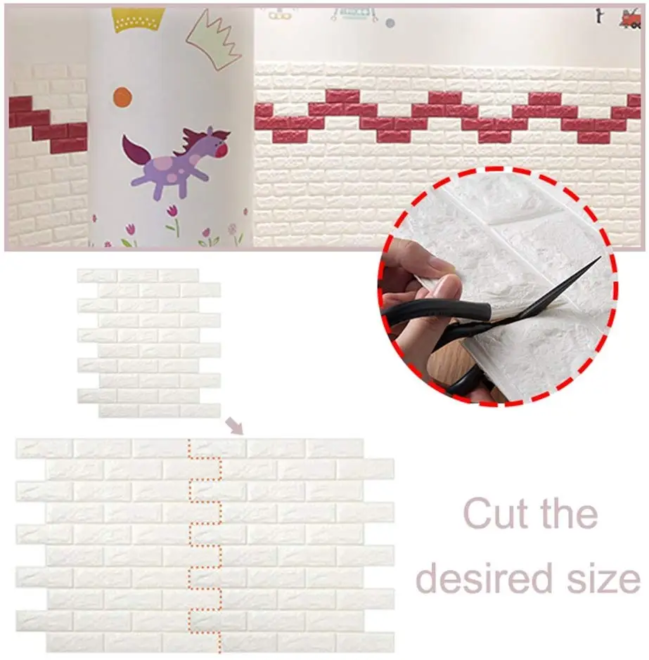 70*77 см хит продаж 3D обои из ПЭ пены DIY настенные наклейки Настенный декор