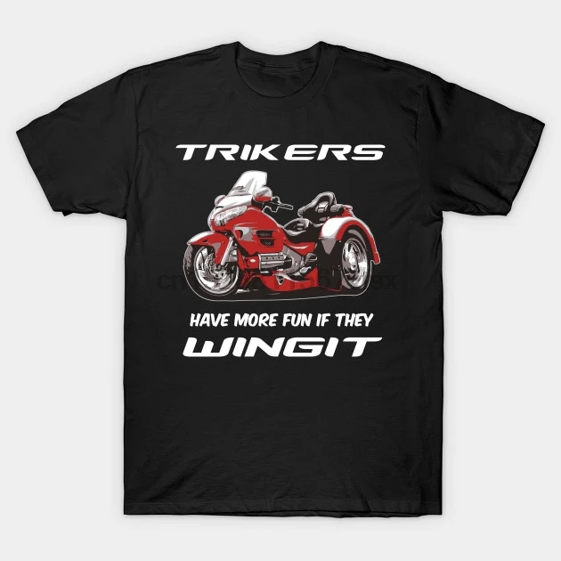 Мужская футболка Trikes Wingit Goldwing с принтом Футболки | одежда