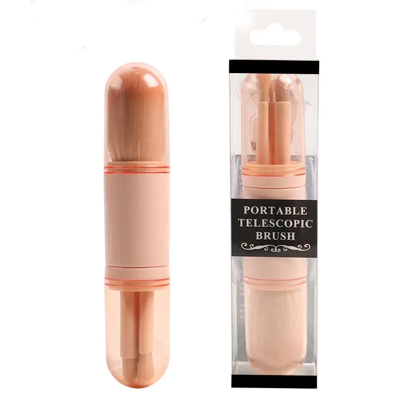 Мини переносная Кисть для макияжа мульти-Функция губ Тени век бровей комплект