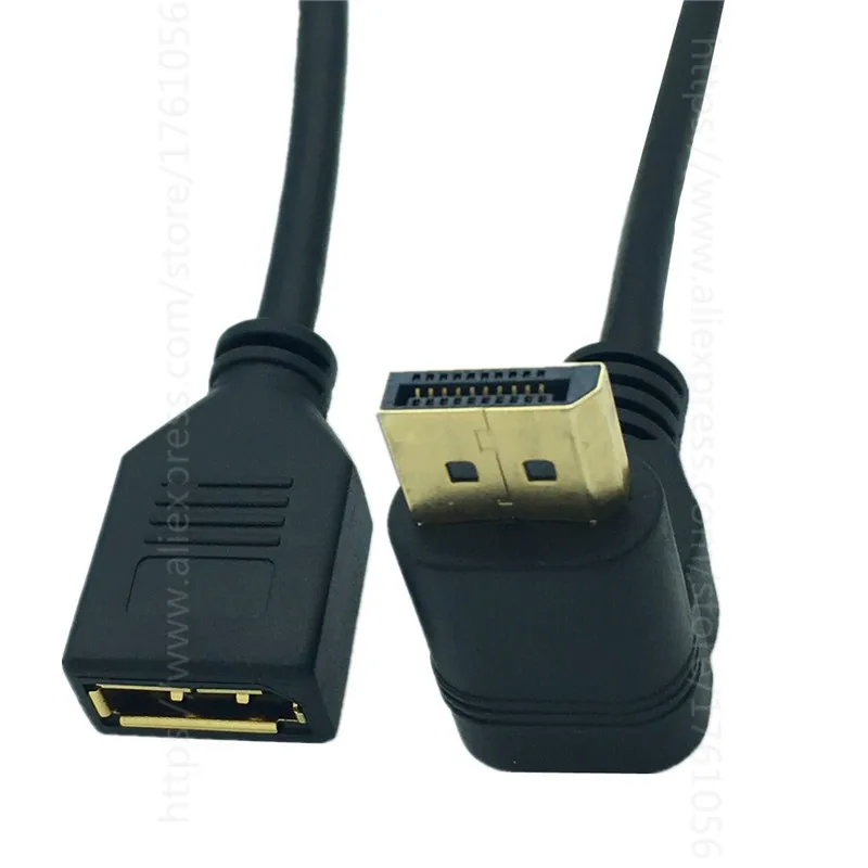 30cm DisplayPort DP Display Port Male 90 Degree Right Angled to Female Extension Cable for CRT LCD Projectors | Электроника
