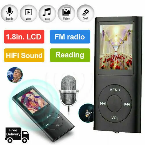 Портативный мини MP3 MP4 плеер Поддержка 32 Гб 1 8 &quotLCD Музыка Видео Медиа FM